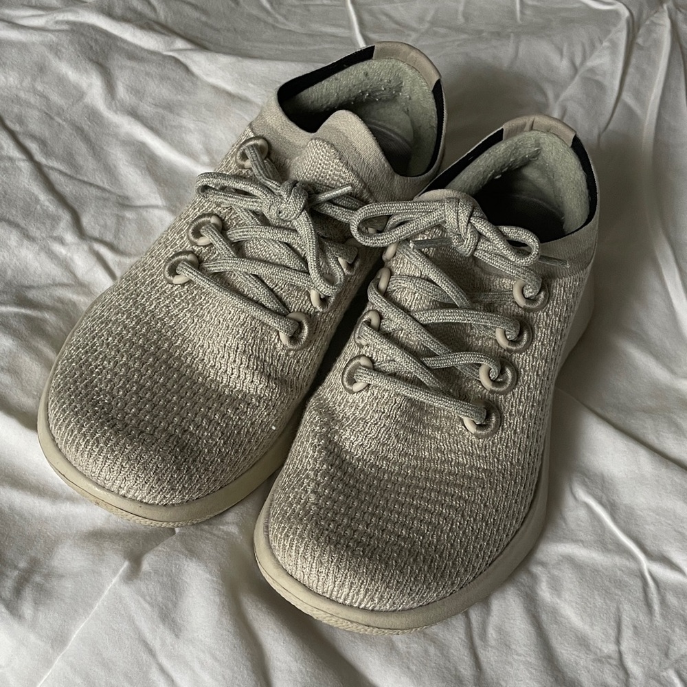 allbirds Women's Light Gray Wool Runners